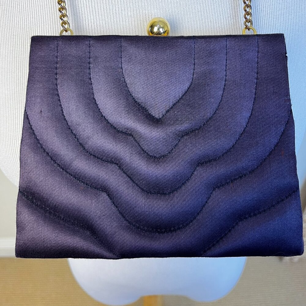 Vintage Sasha Quilted Evening Bag – Midnight Glam